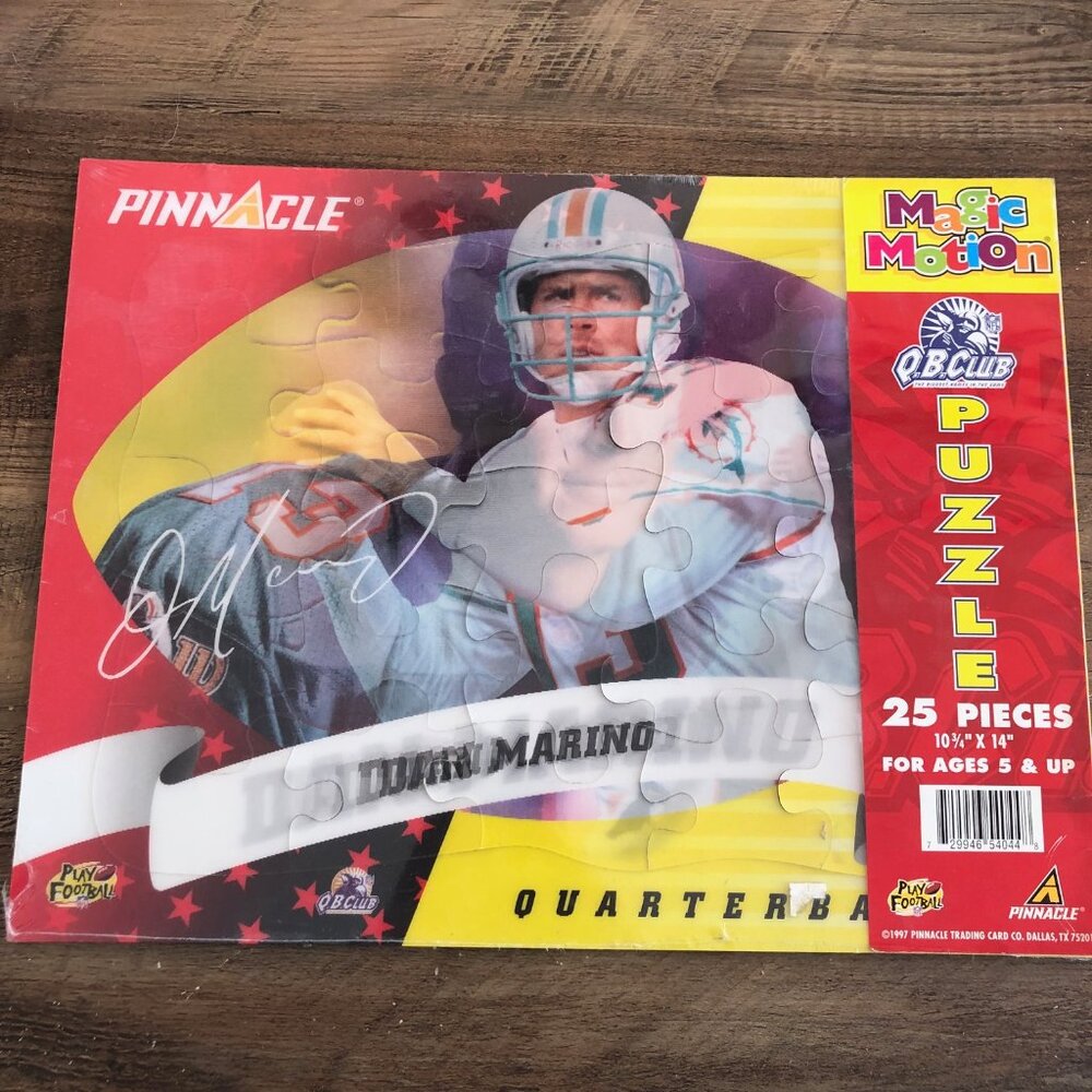 Pinnacle 1997 QB Club Dan Marino Magic Motion Puzzle - Vintage NFL